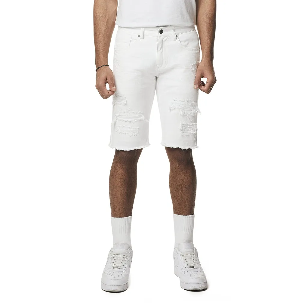 Slim Essential Jean Shorts - White