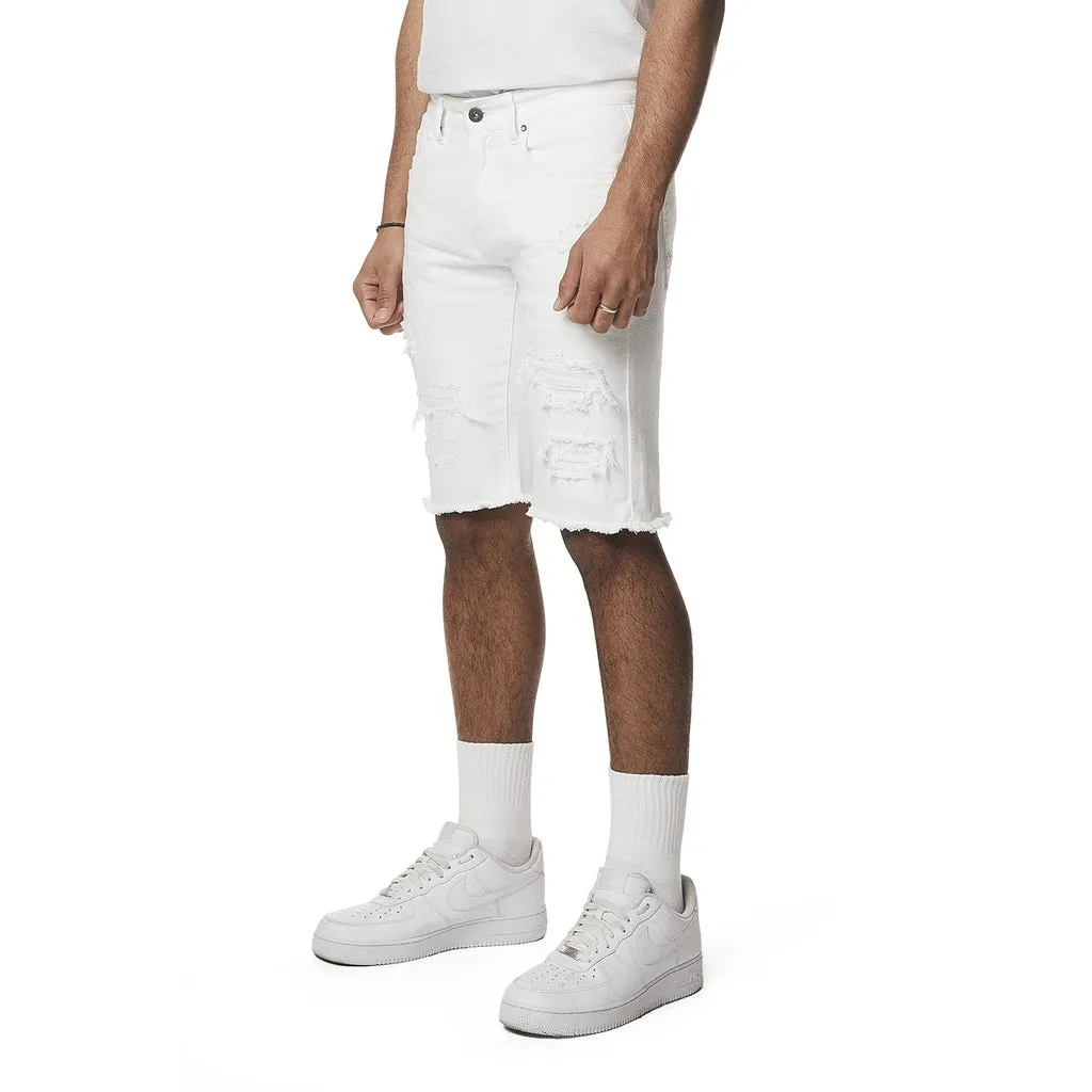 Slim Essential Jean Shorts - White