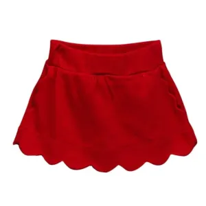 Sophie Scallop Skirt - Red