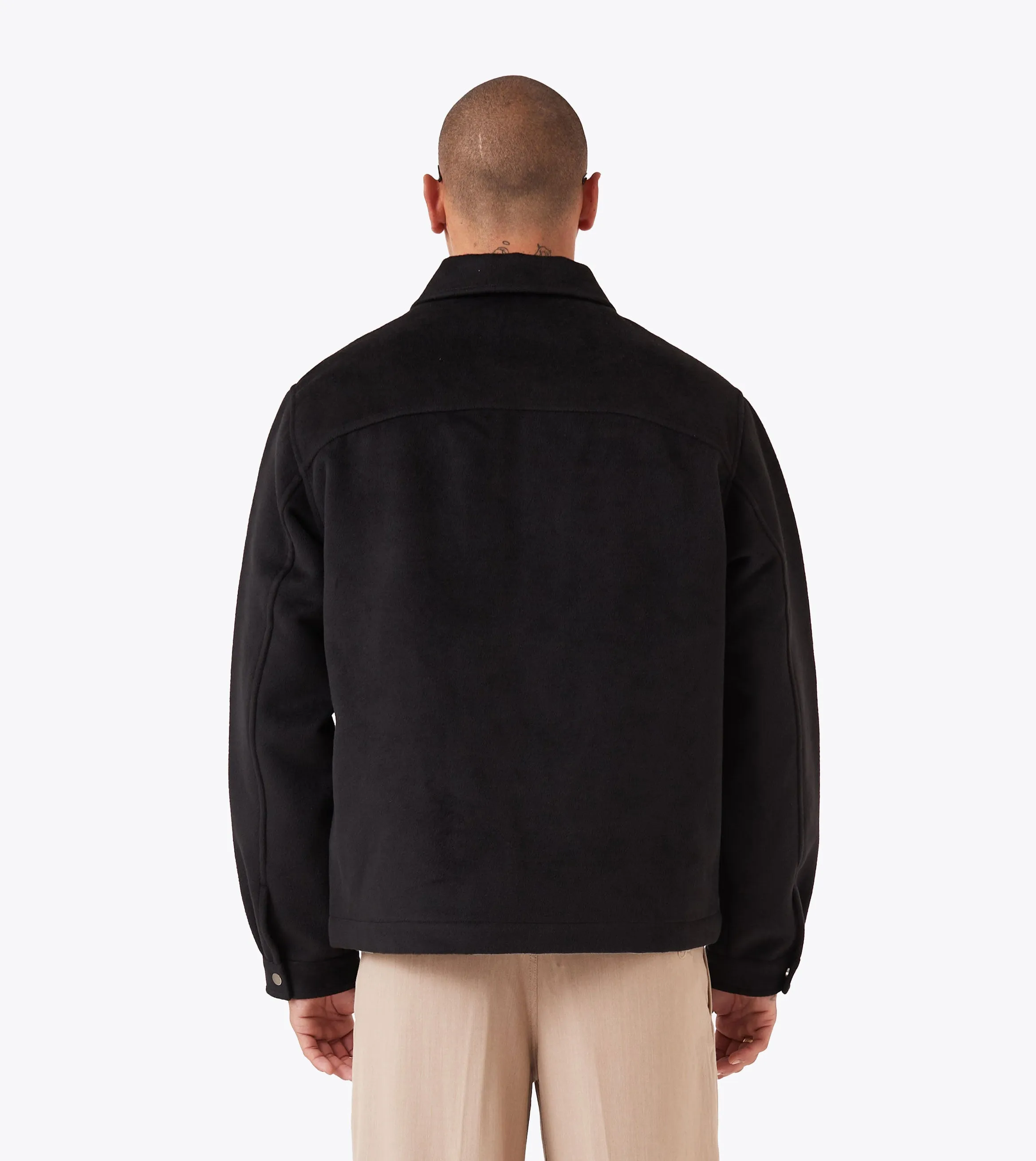 Stitched Overshirt Black