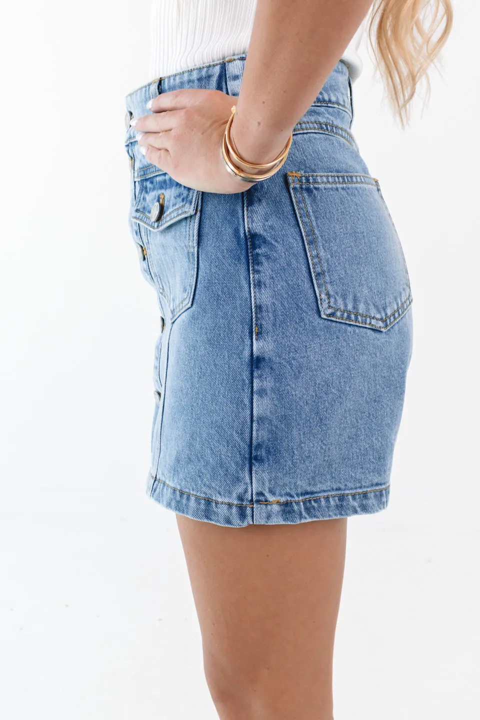 Summer Nights Skort - Denim