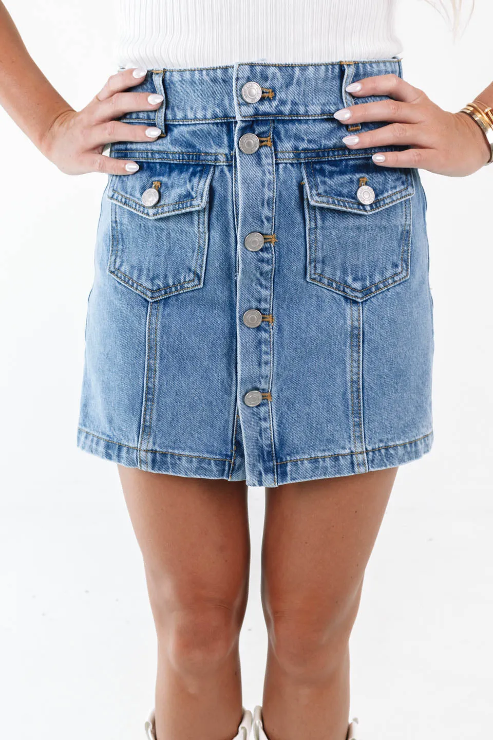 Summer Nights Skort - Denim