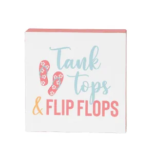 Tank Tops & Flip Flops Shelf Block