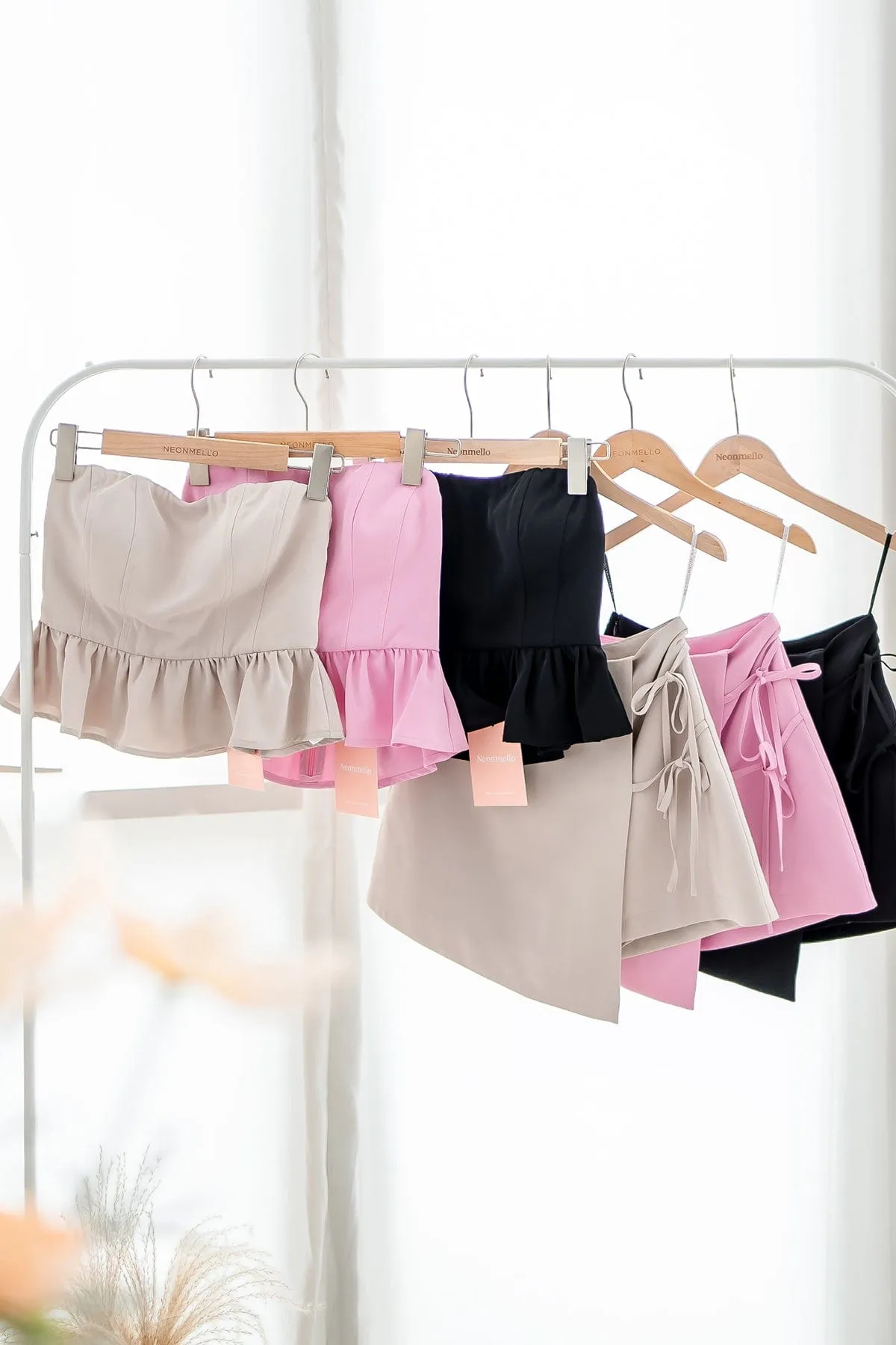 THYME RIBBON SKORTS IN PINK